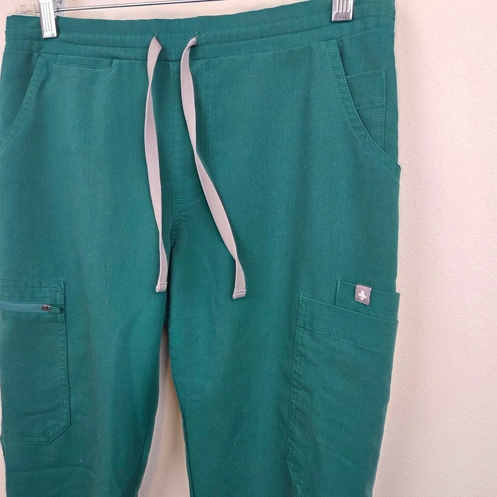 FIGS Yola Skinny Scrub Pants Green Womens XS Petite TW2000P PO#1700